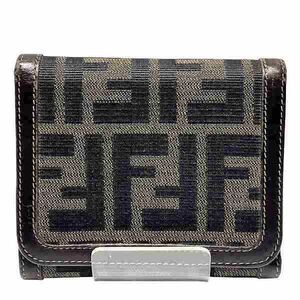 Fendi Zucca Canvas Trifold Wallet